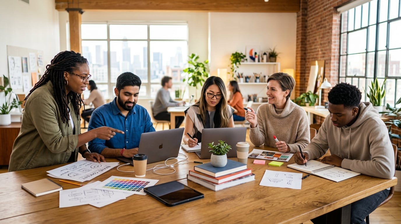 BrightBloomAvenue Team at Work
